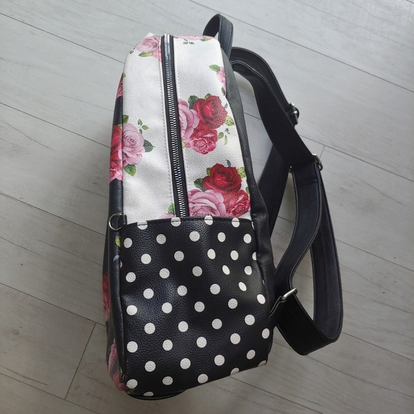 Betsy Johnson floral dot Backpack - Picture 3 of 8